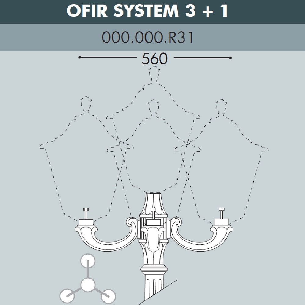 ������� ��� ��������� ������ FUMAGALLI OFIR SYS 3L+1  000.000.R31.A0