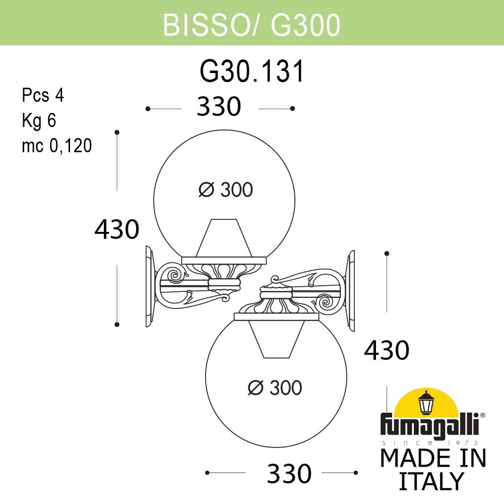 ���������� ������� ��������� FUMAGALLI BISSO/G300 G30.131.000.BYE27