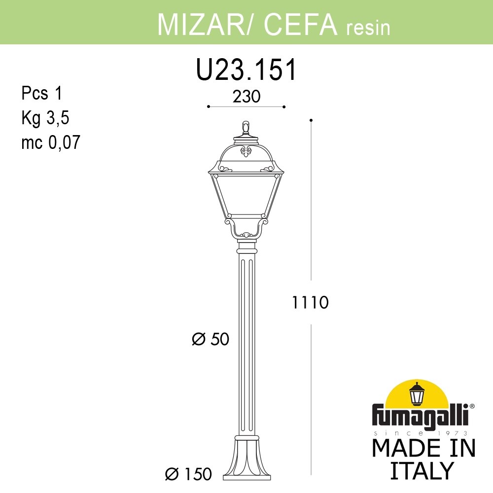 ������� ����������-������� FUMAGALLI MIZAR.R/CEFA U23.151.000.VXE27