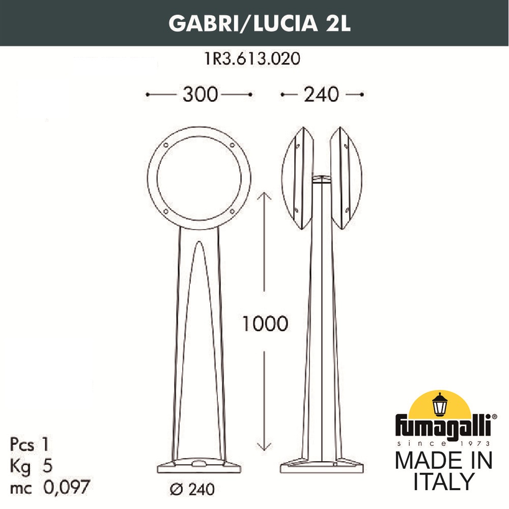 ������� ����������-������� FUMAGALLI GABRI/LUCIA 2L 1R3.613.020.LYE27