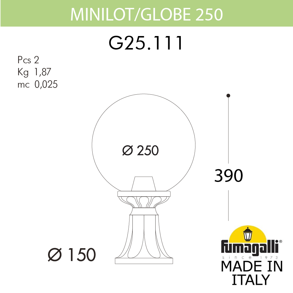 ����������� ������ FUMAGALLI MINILOT/G250. G25.111.000.VXE27