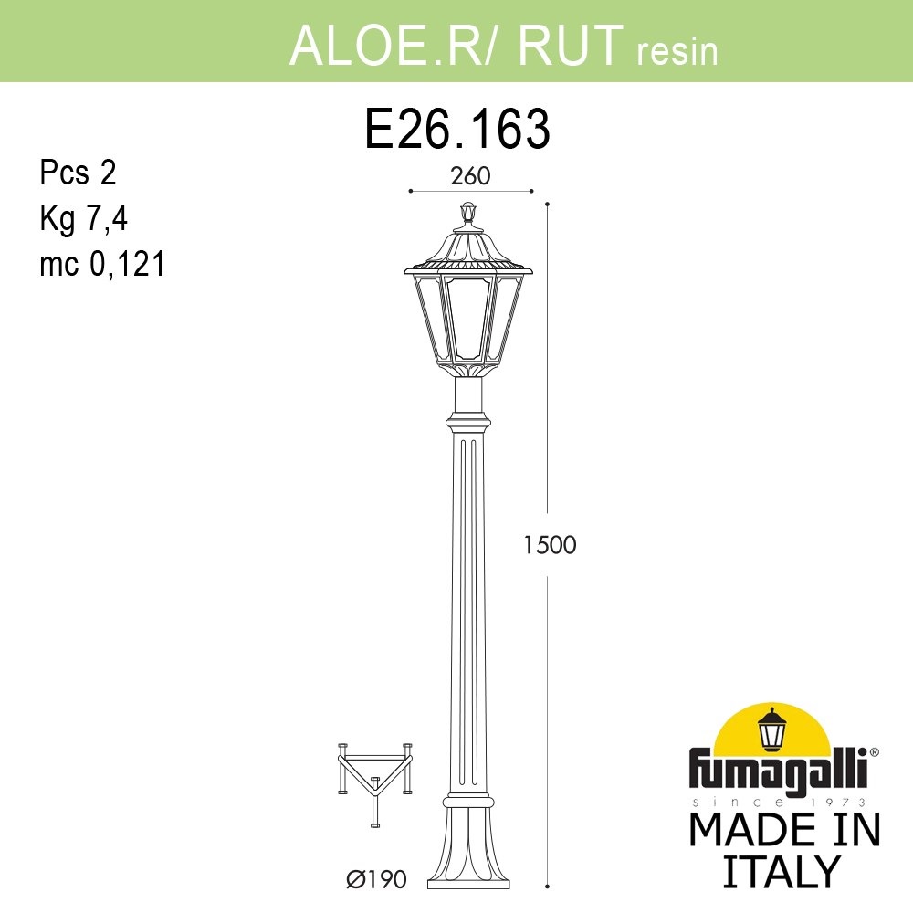 ������� ����������-������� FUMAGALLI ALOE`.R/RUT E26.163.000.VYE27