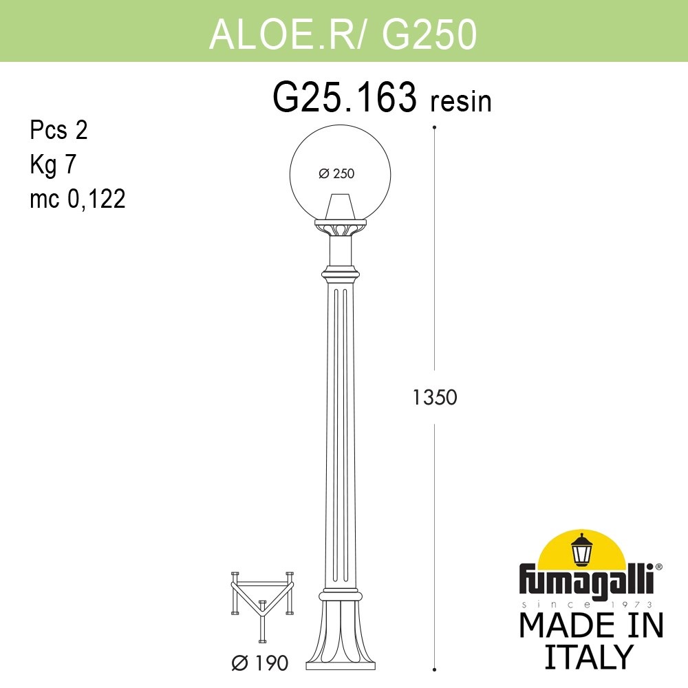 ������� ����������-������� FUMAGALLI ALOE`.R/G250 G25.163.000.VZE27