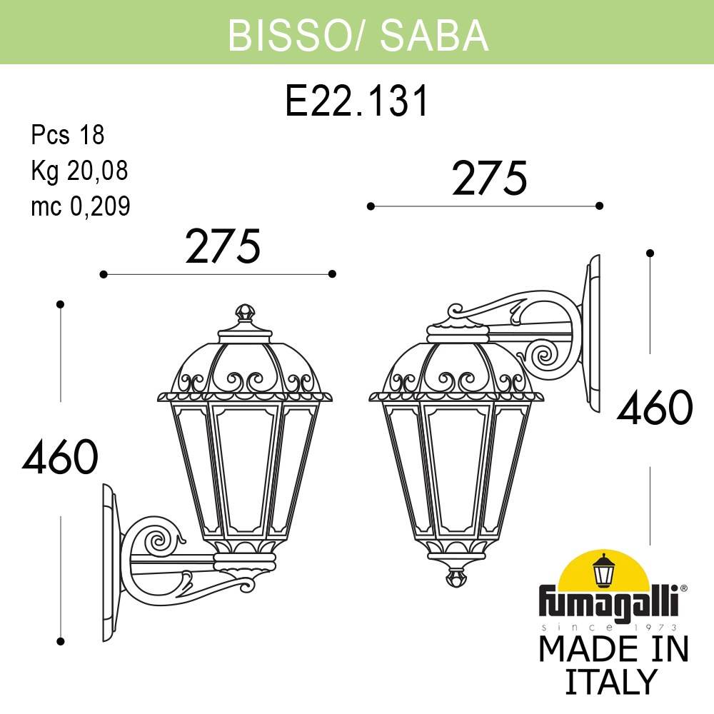 ���������� ������� ��������� FUMAGALLI BISSO/SABA K22.131.000.BYE27