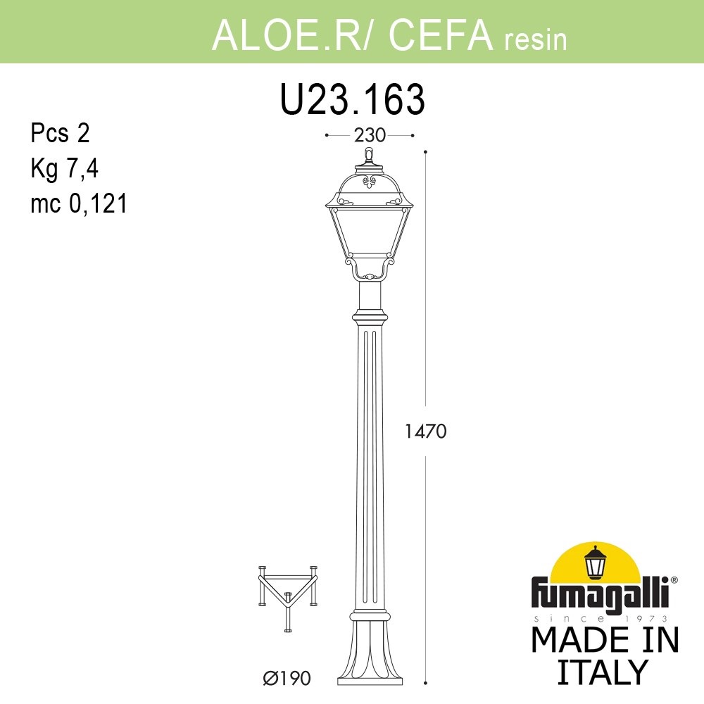 ������� ����������-������� FUMAGALLI ALOE.R/CEFA U23.163.000.VYE27