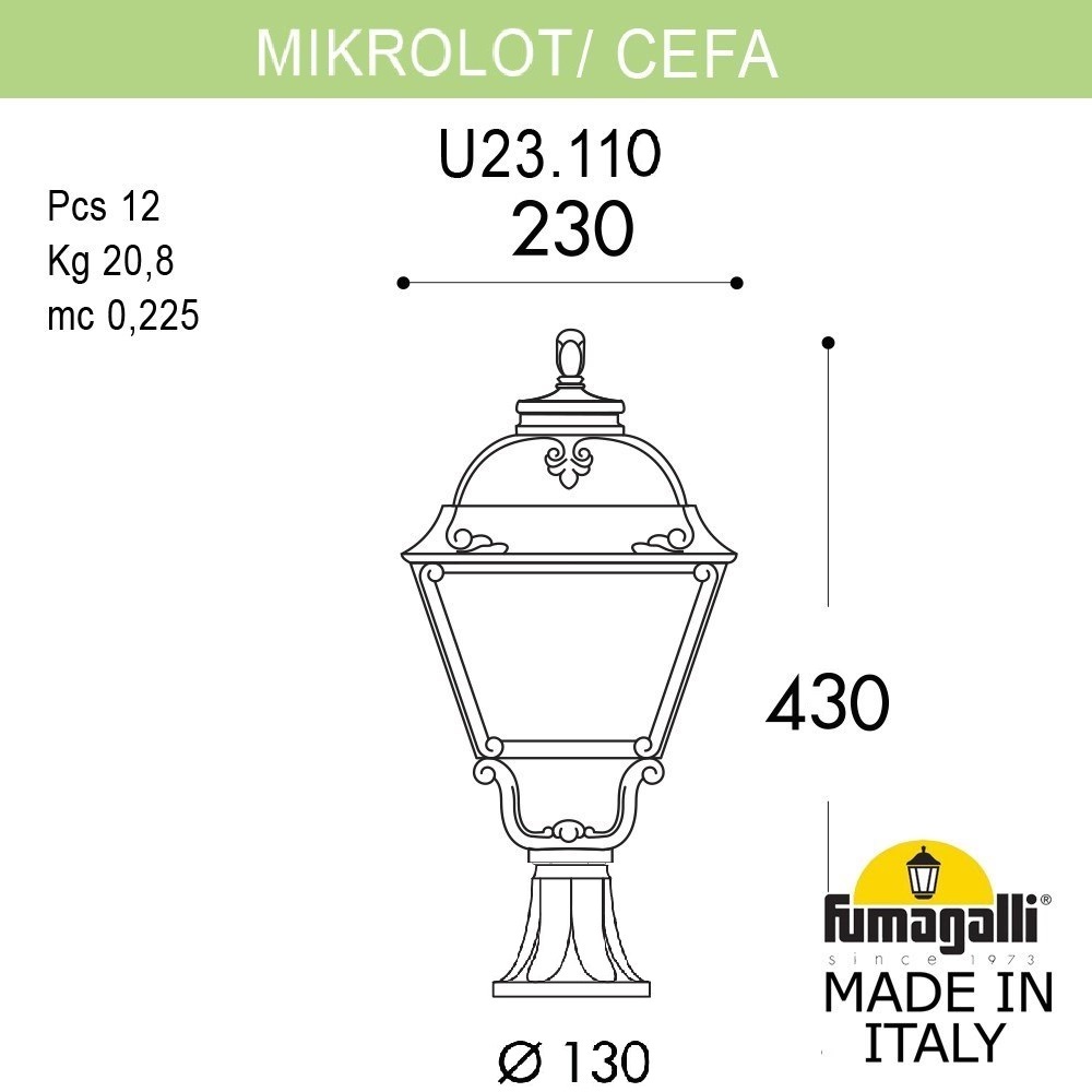 ����������� ������ FUMAGALLI MIKROLOT/CEFA U23.110.000.VYE27