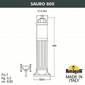 ������� ����������-������� FUMAGALLI SAURO 800  D15.554.000.VXF1R.FC1