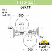 ���������� ������� ��������� FUMAGALLI BISSO/G250 G25.131.000.BYE27DN